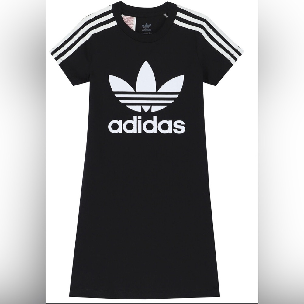 Adidas Black Raglan Short Sleeve Dress